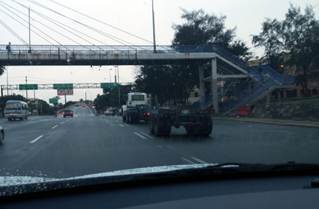 vehiculos pesados en semana santa