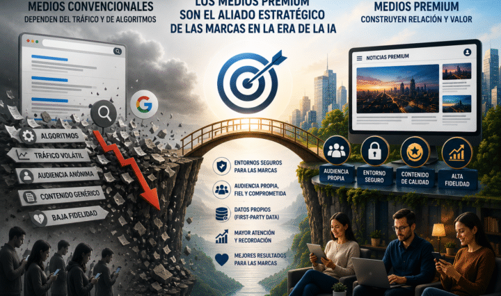 los medios premium favorables para las marcas